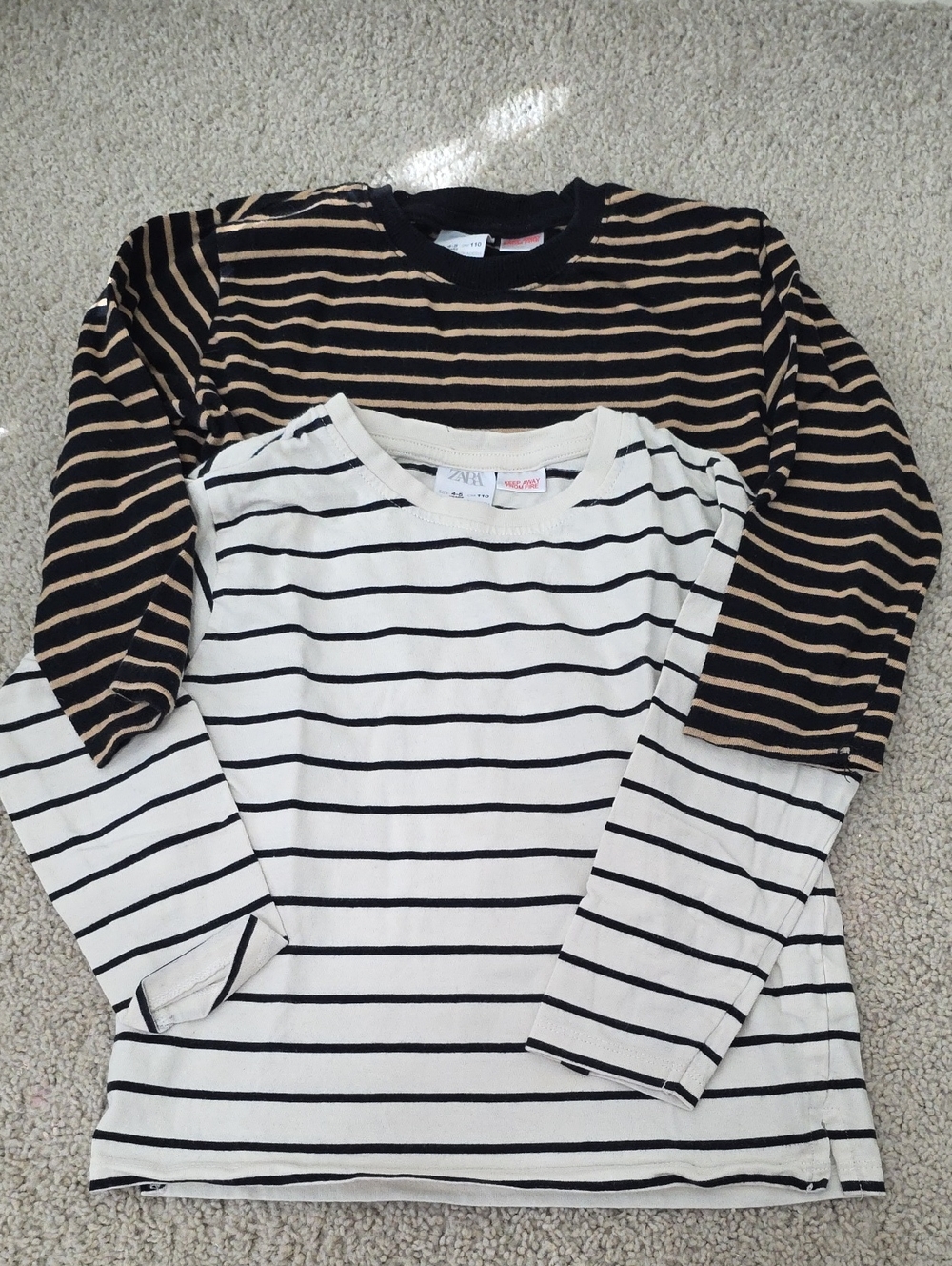 4-5yrs Zara Bundle Long-Sleeve Striped Tees